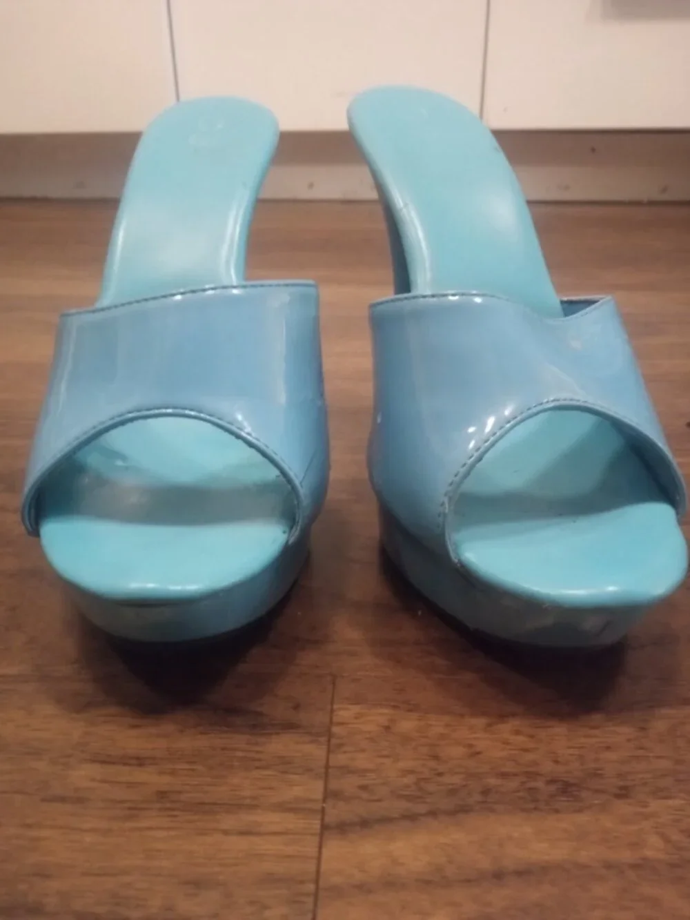 Blue heels size 9